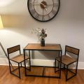 Small Dining Table 2 Chairs Kitchen Furniture Set Space Saving Breakfast Table Customized. 