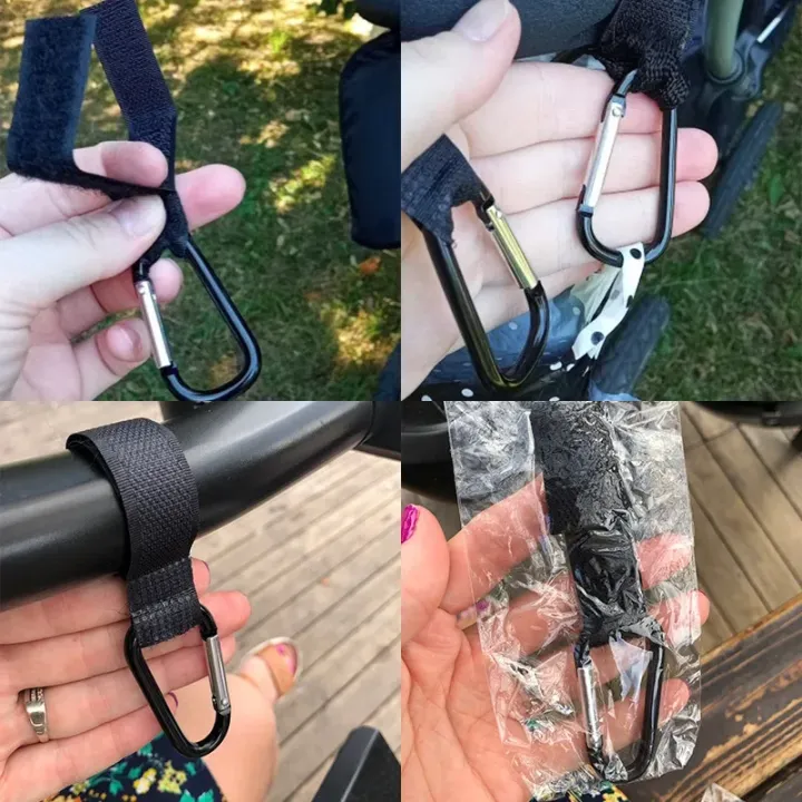 2/5/10Pcs%20Baby%20Stroller%20Hooks%20Buckles%20Clip%20Aluminum%20Alloy%20Cart%20Organizer%20Diaper%20Bag%20Shopping%20Pram%20Hook%20Buckle%20Stroller%20Hanger%20-%20Image%204
