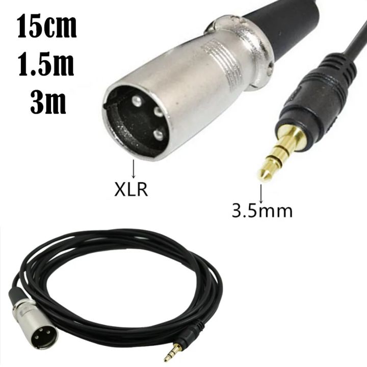 3.5mm%20Jake%20Stereo%20Male%20Plug%20Connector%20Cable%20to%20Microphone%20XLR%20Audio%203Pin%20Jack%20Speaker%20XLR%20male%20for%20HDTV%20DVD%2015cm/1.5m/3m%20-%20Image%202