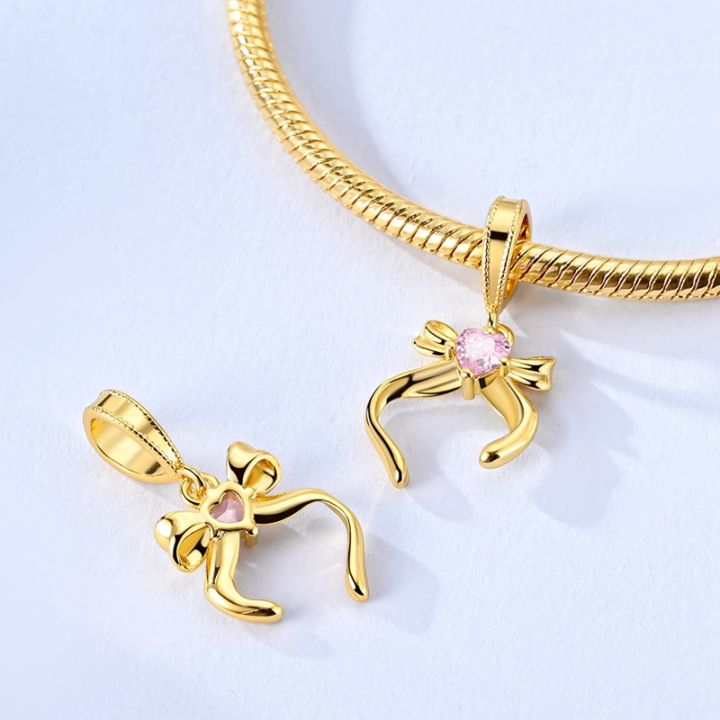 New%20In%20925%20Silver%20Charms%20Beads%20Cross%20Devil's%20Eye%20Puppy%20Bow%20Charms%20Pendant%20Fit%20Original%20Bracelet%20Women%20Jewelry%20%20DIY%20-%20Image%204
