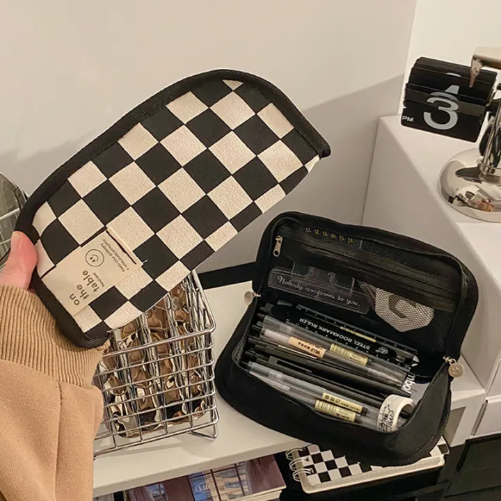 Simple%20Black%20and%20White%20Plaid%20Canvas%20Pencil%20Case%20School%20pencil%20case%20Kawaii%20Stationery%20Storage%20Bag%20aesthetic%20stationery%20-%20Image%206