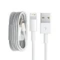 High-Quality Lightning USB Cable for iPhone - Elegant White Charger Cord. 