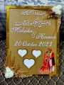 customized nikkah frame.nikkah thumbprint frame.wedding accessories. 