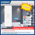 IHSENO Tuya WiFi Human Presence Sensor ZigBee Motion Sensor 24G Radar Detection Smart Home APP Remote Control Security Protect. 