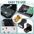 300PCS M2 M2.5 M3 M4 M5 M6 Brass Heat Set Inserts for 3D Printing, Knurled Threaded Nuts, Plastic Embedding Fasteners. 