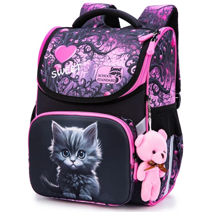 Orthopedic%20School%20Backpack%20For%20Girls%20Cartoon%20Cat%20Primary%20School%20Grade%201%20Students%20Bags%20Kids%20Satchels%20Female%20Bookbag%207-9%20Years%20-%20Image%207