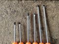 6pcs Screw driver Set 4"+6"+8" soft grip  orange/Black. 