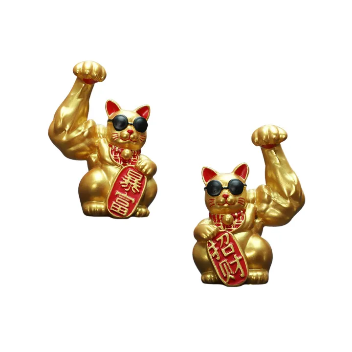 1Pc%20Big%20Muscle%20Arm%20Lucky%20Cat%20Figurine%20Collectible%20Resin%20Crafts%20Feng%20Shui%20Decoration%20for%20Desk%20Counter%20Store%20Bookcase%20Modern%20Shelf%20-%20Image%205