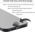 5/1PCS Universal USB Type C Charging Port Protectors Dust Plug for IPhone 15 Pro Max 15 Plus Metal Dustplugs Stopper for Samsung. 