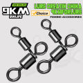 3 Way Swivels Fishing Crossline Swivel Saltwater 25~100Pcs Fishing Lures Ring Chain Connector Freshwater Trolling Catfish Rig.