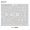 AMAOE CPU BGA Reballing Stencil For Samsung Tin Planting A20s S8 Note 20 Phones A50 LCD A5 2016 Case Galaxy S6 S4 A60 90  Tools. 