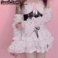 Y2K Girl Lolita JK Goth Women’s Sleeve Cover Half Finger Yarn Tutu Gothic Lolita Arm Warmers Wrist Cuffs Lace Ruffled Gloves.