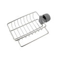 Sponge Holder with towel hanger, Stainless Steel Faucet Storage Rack, Adhesive Sink Caddy Organizer for Brush, Towel. Shower Soap Dish for Bathroom, Kitchen Hanging Storage Accessories Black. 