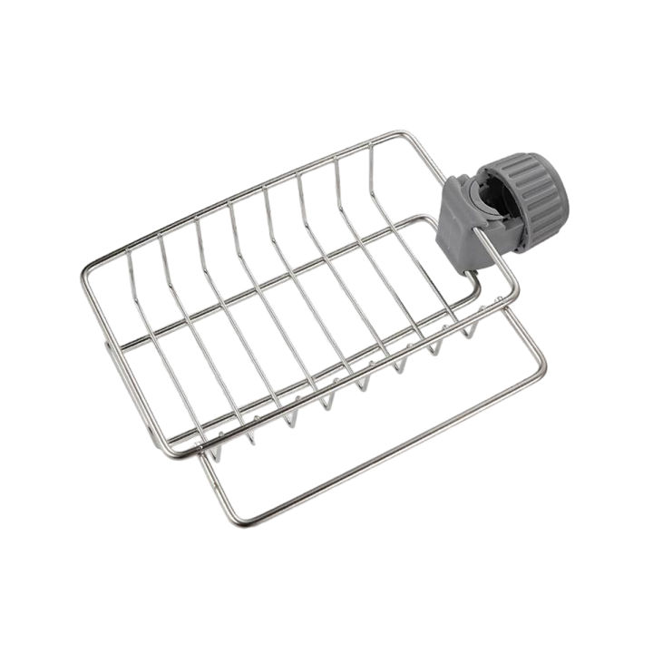 Sponge%20Holder%20with%20towel%20hanger,%20Stainless%20Steel%20Faucet%20Storage%20Rack,%20Adhesive%20Sink%20Caddy%20Organizer%20for%20Brush,%20Towel.%20Shower%20Soap%20Dish%20for%20Bathroom,%20Kitchen%20Hanging%20Storage%20Accessories%20Black%20-%20Image%203