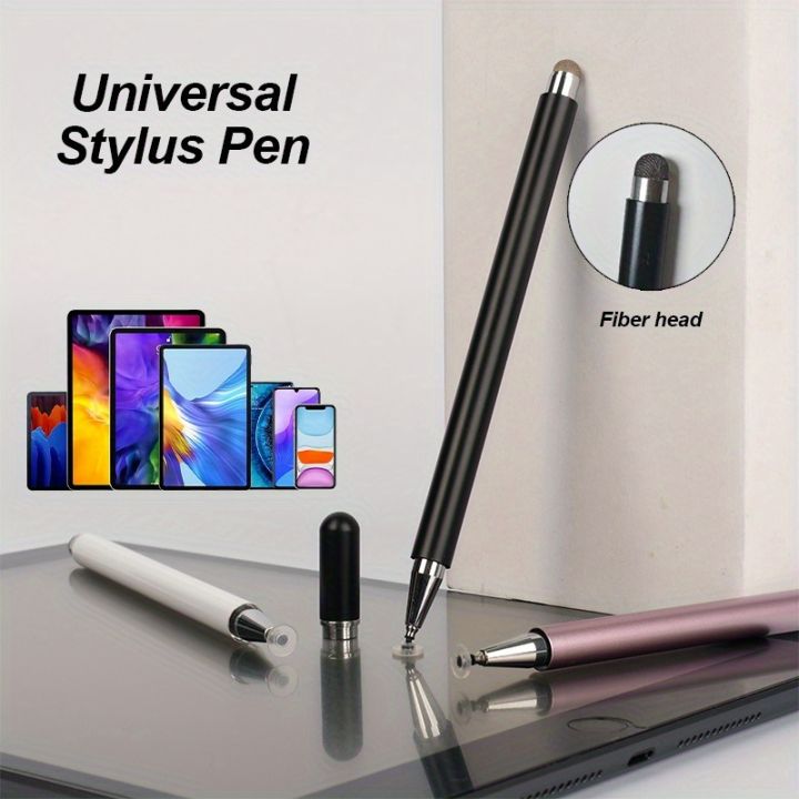 2pcs Capacitor pen For mobile phone Pad Magnetic pen cap dual purpose fiber cloth head touch capacitor pen For ipad pro air