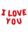 Red I Love You Letter Helium Gas Foil Balloon. 