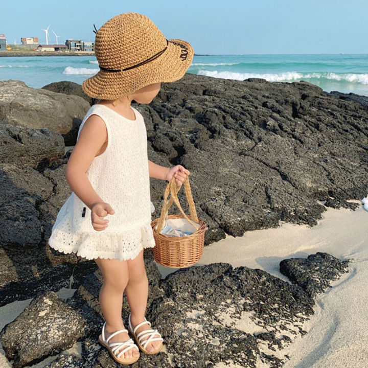 Girls%202024%20Summer%20Clothing%20Sets%20Hollow%20Lace%20Suit%20Baby%20Casual%20Sleeveless%20T-shirt+Shorts%20Kids%20Clothing%20Sets%20Baby%20Clothes%20Outfits%20-%20Image%203