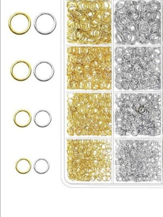Custom Jump Rings Pack 150,125,100,50 Pcs Open Jump Rings,Silver,Golden,DIY Customized ...