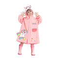 Cute Kids Raincoat Wateproof Children Dinosaur Unicorn Rain Poncho Rain Coat Jacket with Backpack Position Student RainWear.