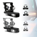 2pcs Stainless Steel Universal Car Auto A-Pillar Hood LED Work Light Bracket Holder Clamp Engine Cover Lamp Bar Mounting Clamp.