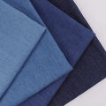 Washed Denim Fabric Cotton Blue Solid Color Thin Light DIY Handmade Dolls Clothing Jeans Skirt Jacket Bag Needlework Material. 