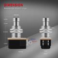 Miwayer 5/10Pcs Momentary Soft Guitar Footswitch - 12mm Thread, 2 Pin SPST NO, Quiet Push Button for Amp, DIY Pedal Projects. 