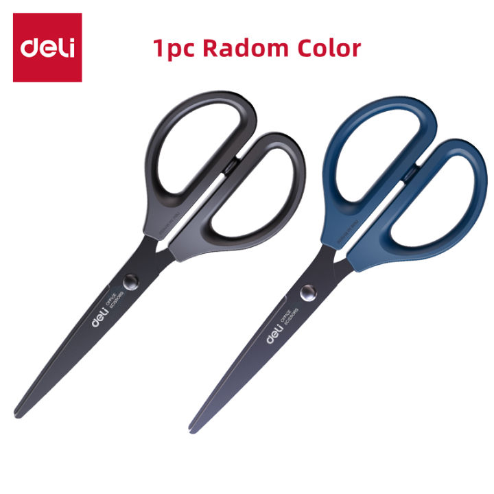 DELI%20Black%20Blade%20Scissors%20170mm%20-%20Ultra%20%20Non-Sticky%20for%20Paper,%20Cloth%20&%20Crafts%20-%20Image%207