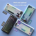 Langtu Lt75 Mechanical Keyboard 3-Mode 80 Keys Wired/Wireless/Bluetooth PBT RGB Gasket Customized Office PC Game Keyboard Origin. 