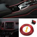 Car Interior Moulding Trim 5 Meter Long Red Color | Multi Use Car Interior Mounting Strip | Chrome Strip For Car Interiors. 