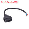 Best Quality OBD2 Male Female Plug OBD2 30cm 16Pin Connector OBD2 Cable Adaptor OBD2 Connector J1962 OBD2 Connector. 