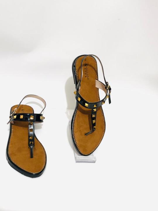 Girls%20Gorgeous%20New%20Design%20Slim%20Heels%20Stone%20Style%20Flat%20Sandals-%20Ladies%20New%20Collection%20Cheap%20Price%20Shoes%20-%20Womens%20Back%20Belt%20Shoes%20-%20Image%205