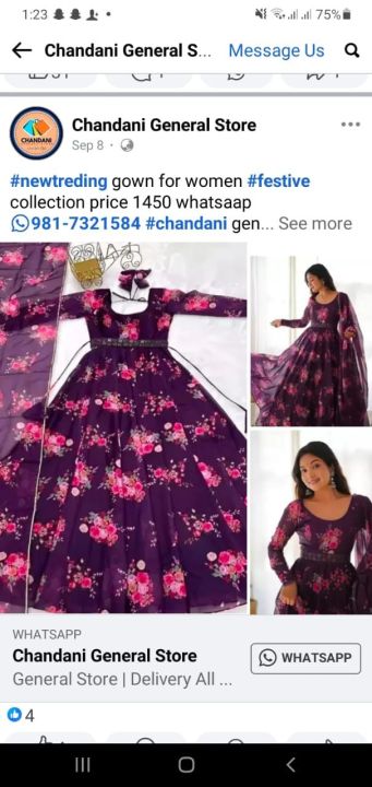 Anarkali%20Gown%20with%20Dupatta%20Women's%20Traditional%20Pakistani%20Dress%20in%20Chiffon%20Fabric%20with%20Sequins%20And%20Stones%20-%20Image%204