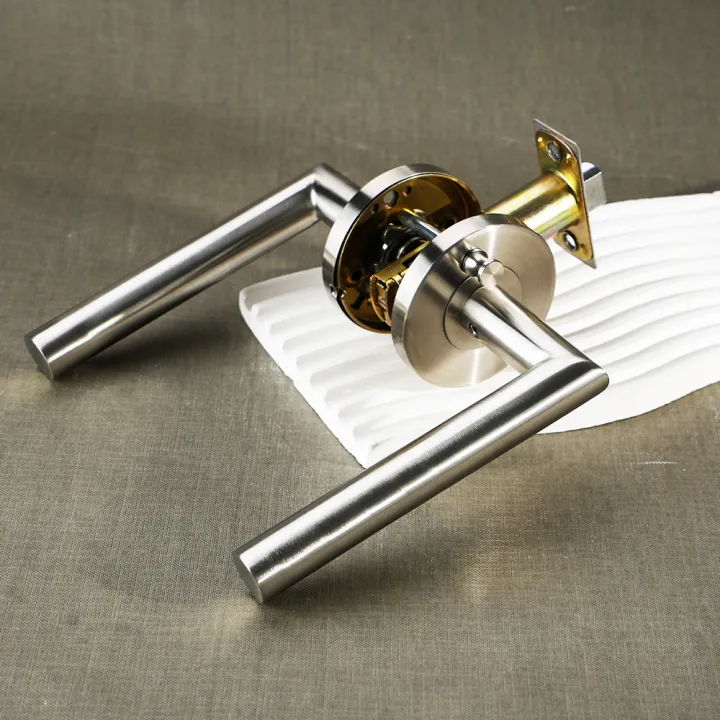 Viladepot%20Privacy%20Door%20Handle%20Polishing%20Handle%20Lever%20Round%20Base%20Bedroom%20Bathroom%20Door%20Lock%20Reversible%20-%20Image%202