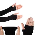 Pair Of Sleeves Multipurpose All Weather Arm Protector For Sports And Outdoor Activities Colour - Black. 