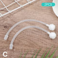 2PCS Children Bottle Straw Liquid Silicone Feeding Sippy Drink Cup Accessory For Baby.