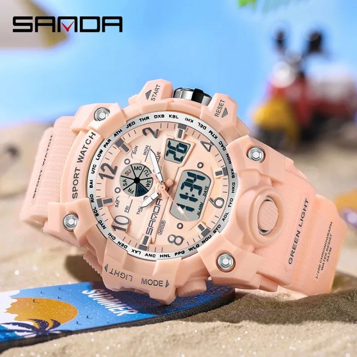 SANDA%20Luxury%20Brand%20Women's%20Digital-Analog%20Watches%20LED%20Digital%20Clock%20Casual%20Ladies%20Electronic%20Watch%20Women%20%20Reloj%20Mujer%20-%20Image%205