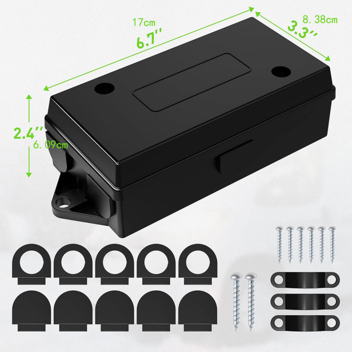 7-Way%20Trailer%20Junction%20Box%20Kit%20with%207%20Terminal%20Studs,%20Heavy-Duty%20Weatherproof%20Wiring%20Box%20for%20RV%20Camper%20Trailer%20Light%20Rewiring%20-%20Image%202