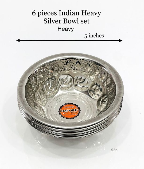 6%20Pieces%20Heavy%20Curry%20Dish.%20Indian%20Silver%20Curry%20Dish%20Set%20-%20Image%202