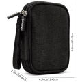 1PCS Grey/Black/Pink/Navy NEW Travel Organizer Bag Cable Storage Organizers Pouch Carry Case Portable Double Layers Storage Bags. 