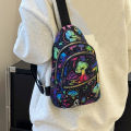 Crossbody bag, crossbody purse, shoulder bag, versatile bag, ethnic canvas backpack on the chest/back. 