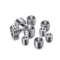 20pcs 3mm 5mm 6mm Stainless Steel Big Hole Spacer Beads DIY Charm Necklace Bracelet Jewelry Making Findings Accessories. 