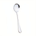 1pc Serving Spoon, Slotted Spoon, Stainless Steel Buffet Restaurant Dinner Spoon, Party Banquet Dining Utensils, Silvery.
