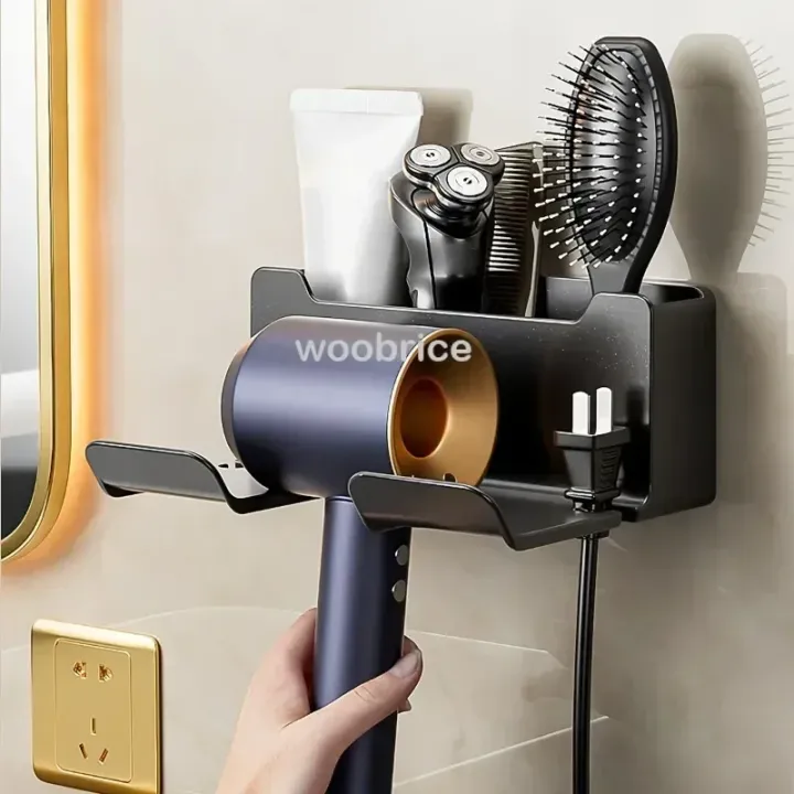 Hair%20Dryer%20Holder%20Wall%20Dryer%20Bracket%20Straightener%20Stand%20Hairdryer%20Organizer%20Hair%20Brush%20Storage%20Box%20Bathroom%20Accessories%20-%20Image%203