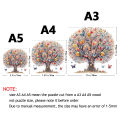 Tree of Life Creative Wooden Puzzle - Irregular Fragmented Wooden Toys - Handmade Decorations - Christmas , Birthday .