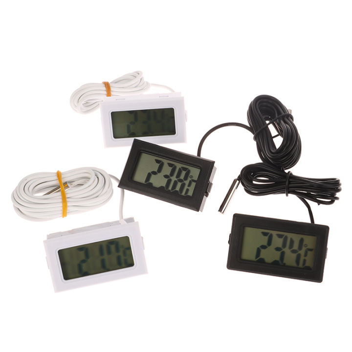 Micro LCD Digital Thermometer Electronic Digital Display Car Temperature Tester Detector Monitor Embedded Temperature Sensor