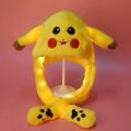 Glowing Rabbit Hats Children Plush Hat After Pressing The Paw The Ear Can Move Hair Band Decoration Prop Cosplay Adult Cute Hat.