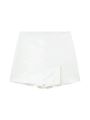 Women's Front Slit Shorts Skirts With Side Zipper, High Waist, Female Skort, Chic Fashion. 