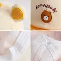 Cartoon Bear Baby Baseball Cap With Ears Cute Animal Sun Hat for Boys Girls Casual Infant Peaked Hat. 