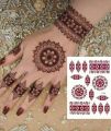 Fashion Stickers Temporary Water Proof Henna Tattoos/ Mehndi Stickers / Arabic Henna stickers/ instant mehndi stickers. 