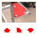 4pcs Welding Magnet Magnetic Holder 45/90/135 Degrees 9LB Arrow Clamp Magnetic Clamp For Welding Positioner Locator Tools. 
